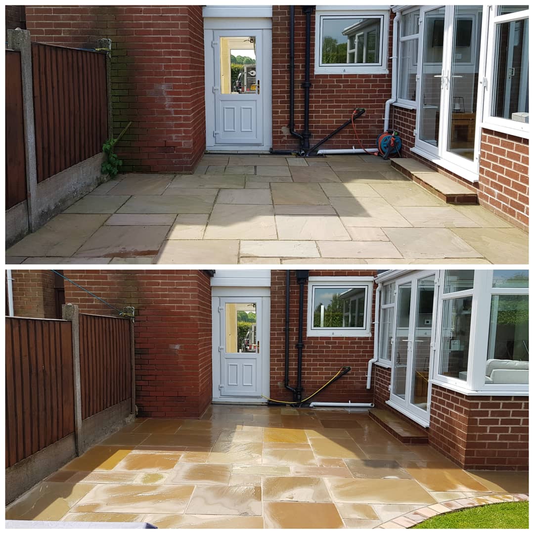IMG_20180518_201743_607 Indian Sandstone Patio / K-rend Cleaning - Knowsley Village, Liverpool