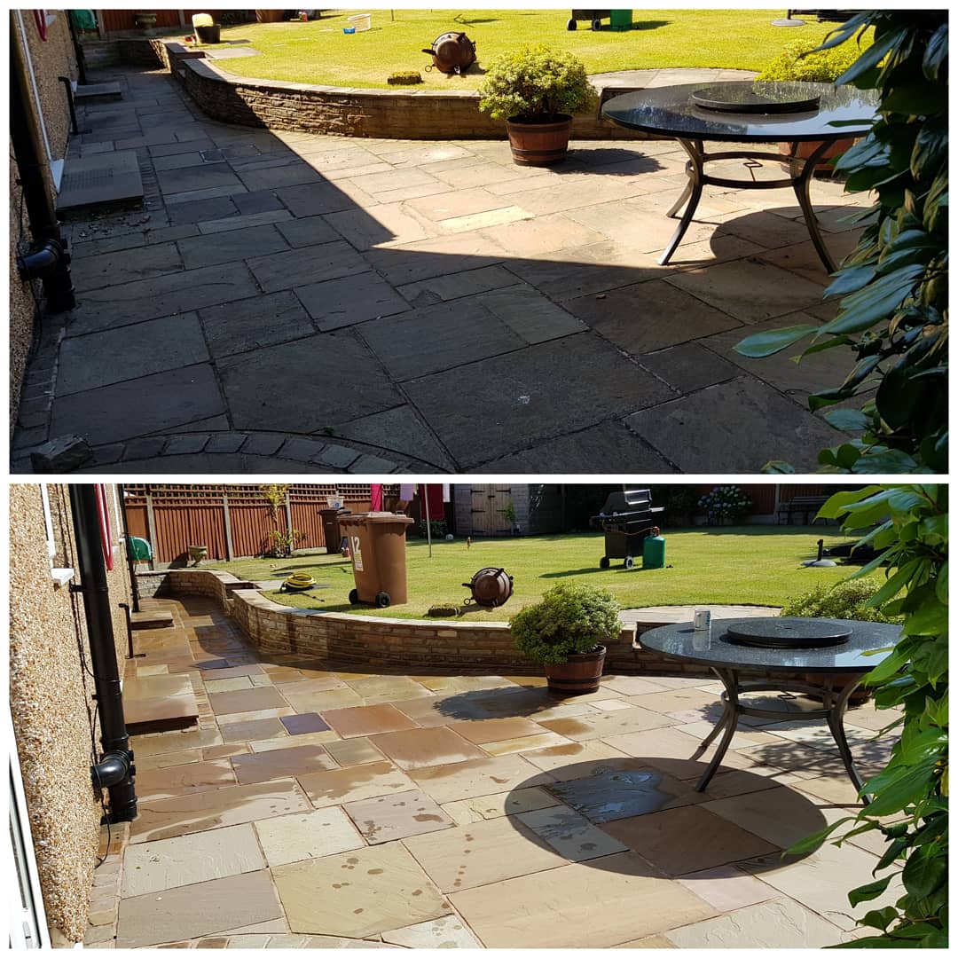 IMG_20180629_210927_536 Indian Sandstone Patio Cleaning - Higher Bebington, Wirral