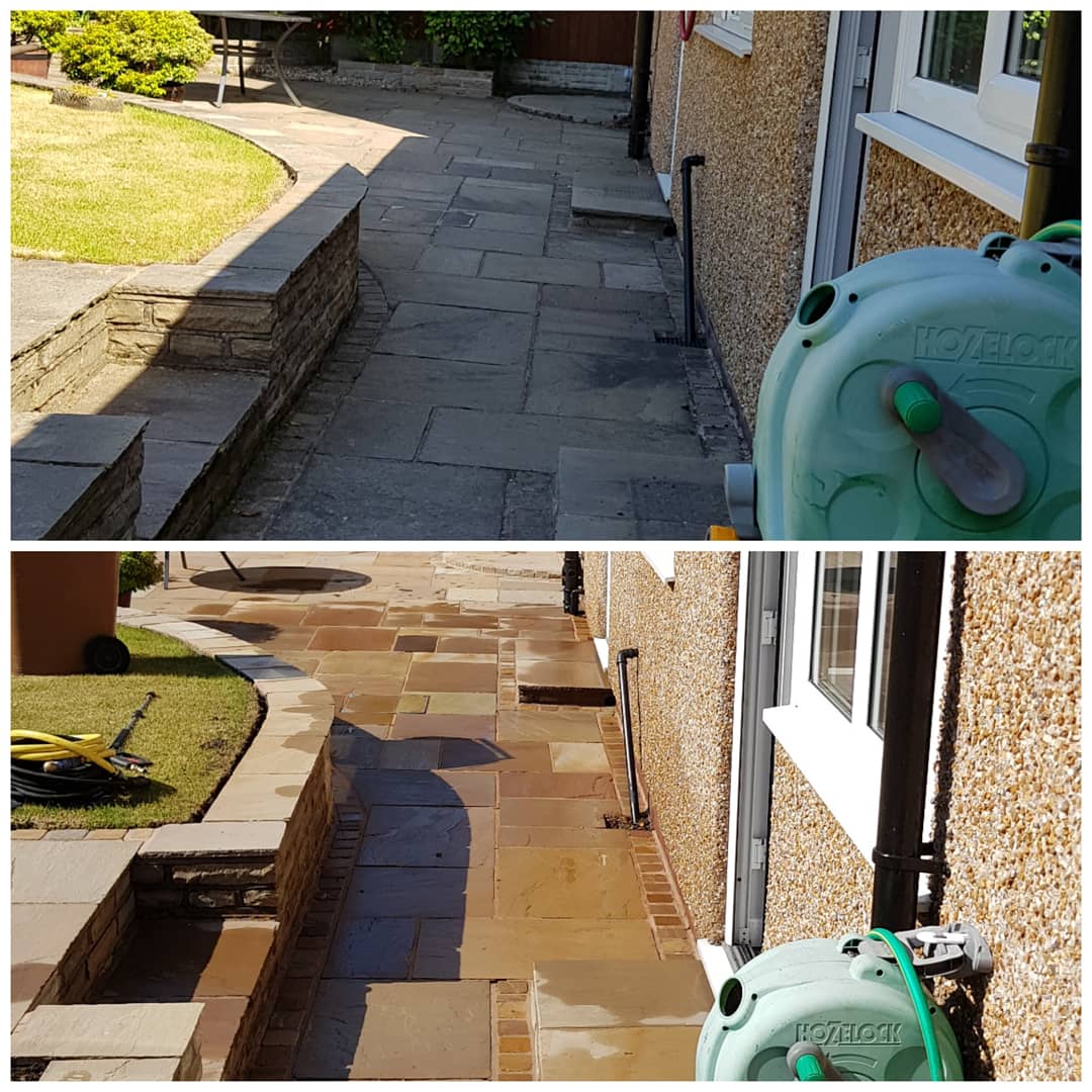 IMG_20180629_210927_537 Indian Sandstone Patio Cleaning - Higher Bebington, Wirral
